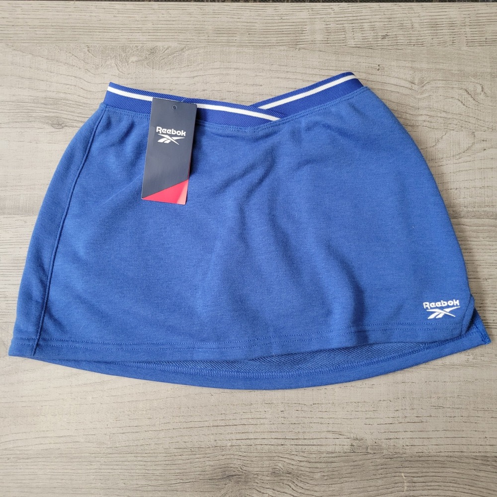 Reebok Women Team Skirt Boundless Blue Athletic Skort XS NEW